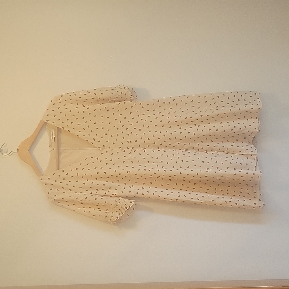 Madewell silk strawberry dress